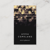 Golden Lights Verticaal Visitekaartje (Voorkant)