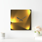 Golden Lights Vierkante Klok (Huis)