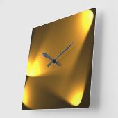 Golden Lights Vierkante Klok (Hoek)
