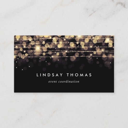 Golden Lights Visitekaartje (Voorkant)