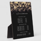 Golden Lights | Weergave van prijzen en services Fotoplaat (Zijkant)