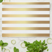 Golden lijnen van elegantie theedoek (Gevouwen)