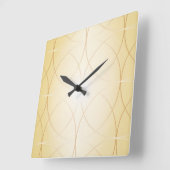 Golden lijnen vierkante klok (Hoek)