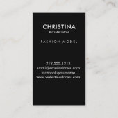 Golden lijst acteur model zanger danser foto visitekaartje (Achterkant)