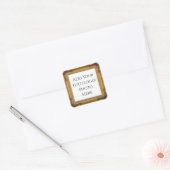 Golden Lijst Business / Evenement / Ambacht Vierkante Sticker (Envelop)