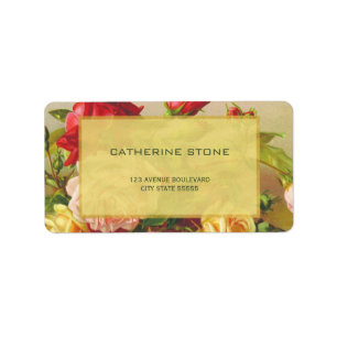 Golden lijst chique  rozen elegante bruiloft etiket