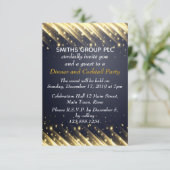 Golden Lijst Elegant Business Dinner Kaart (Staand voorkant)