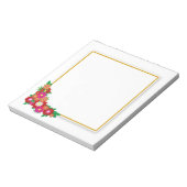 Golden Lijst en Floral Notitieblok (Linkerzijde)