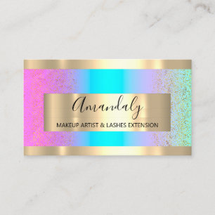 Golden Lijst Event Planner Ombre Blue Confetti Visitekaartje