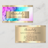 Golden Lijst Event Planner Ombre Blue Pink Visitekaartje (Voorkant / Achterkant)