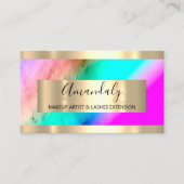 Golden Lijst Event Planner Ombre Blue Visitekaartje (Voorkant)