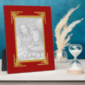 Golden Lijst Foto Plaque Fotoplaat (Zijkant)