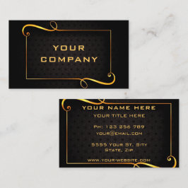 Golden Lijst Luxe Gold-tekst zwart-wit  Visitekaartje