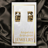 Golden Lijst Marble Stone Earring Display Visitekaartje