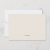 Golden Lijst met Wings Hartelijk dank Bedankkaart (Achterkant)