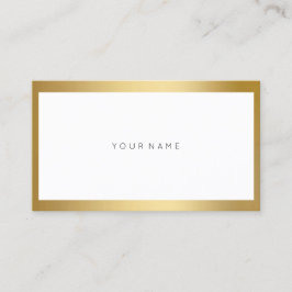 Golden Lijst Minimale witte metalen Visitekaartje