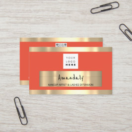 Golden Lijst Mode Boutique Shop QR CODE Logo Visitekaartje