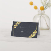 Golden Lijst Navy achterkant Place Card Plaatskaartje (Voorkant)