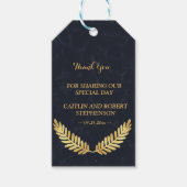 Golden Lijst Navy terug dank u Cadeaulabel (Voorkant)