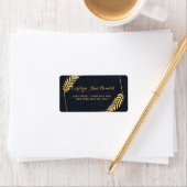 Golden Lijst Navy terug Etiket (Insitu)