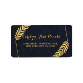 Golden Lijst Navy terug Etiket (Voorkant)