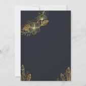 Golden Lijst Navy terug Verloving Kaart (Achterkant)