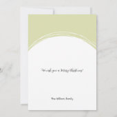 Golden Lijst One foto Vrolijk kerstfeest Kaart (Achterkant)