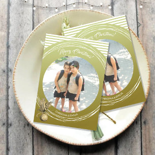 Golden Lijst One foto Vrolijk kerstfeest Kaart