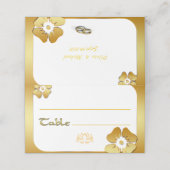 Golden lijst plaatskaartje (Buitenkant ongevouwen)