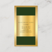 Golden Lijst Roman Clock Cali Green Verticaal Visitekaartje (Achterkant)