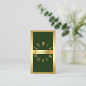 Golden Lijst Roman Clock Cali Green Verticaal Visitekaartje (Staand voorkant)