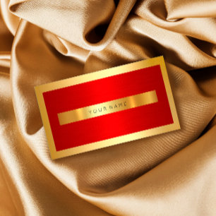 Golden Lijst Rood metaal MInimaal minimaal Visitekaartje
