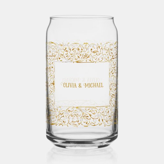 Golden Lijst Wedding Blikvorm Glas (Voorkant)