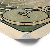 Golden Lilies Art Nouveau Elegance Poster (Hoek)