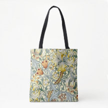 Golden Lilies Canvas tas All-Over Print