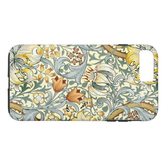 Golden Lilies iPhone X/8/7 plus robuust Hoesje (Achterkant (Horizontaal))