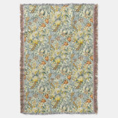 Golden Lilies Throw Blanket Deken (Voorkant Verticaal)