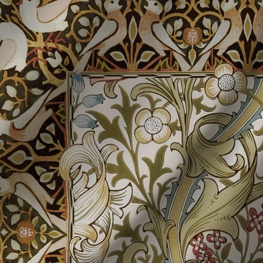 Golden Lilies Vogels William Morris Patroon Tafelkleed