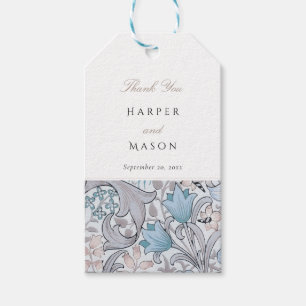  Golden Lilies William Morris Bruiloft Cadeaulabel