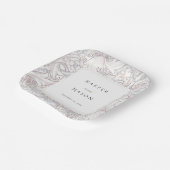  Golden Lilies William Morris Bruiloft Papieren Bordje (Gebogen)