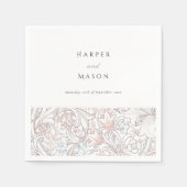 Golden Lilies William Morris Bruiloft Servet (Voorkant)