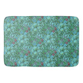 Golden Lily  Bloemen Blauw Roze Groen Badmat (Voorkant)
