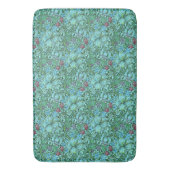 Golden Lily  Bloemen Blauw Roze Groen Badmat (Voorkant Verticaal)