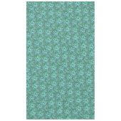 Golden Lily  Bloemen Blauw Roze Groen Tafelkleed (Voorkant)