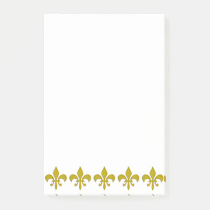 Golden Lily Border + jouw tekst & background Post-it® Notes