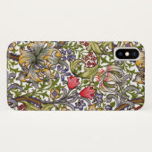 Golden Lily  Floral Pattern William Morris Case-Mate iPhone Case (Achterkant (horizontaal))