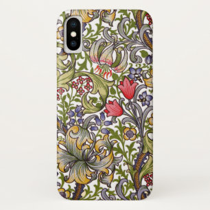 Golden Lily  Floral Pattern William Morris Case-Mate iPhone Case