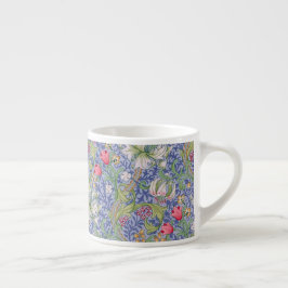 Golden Lily  Floral Pattern William Morris Espresso Kop