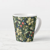 Golden Lily  Floral Pattern William Morris Latte Mok (Rechterhoek)