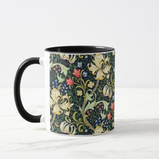 Golden Lily  Floral Pattern William Morris Mok (Links)